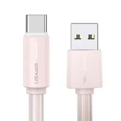 Usams Charging & Data kabl SJ732 YR Series, Type-C, 3A, 1 m, Roza