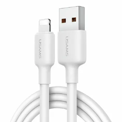 Usams Charging & Data kabl US-SJ605 U84, Lightning, 2.4A, 2 m, Bijeli