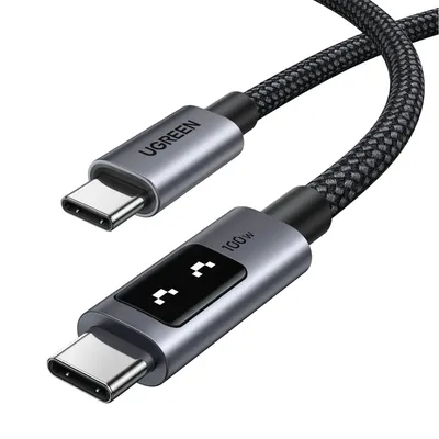 Ugreen Kabal za punjenje Uno, USB-C na USB-C, 100W, 2 m, Sivi