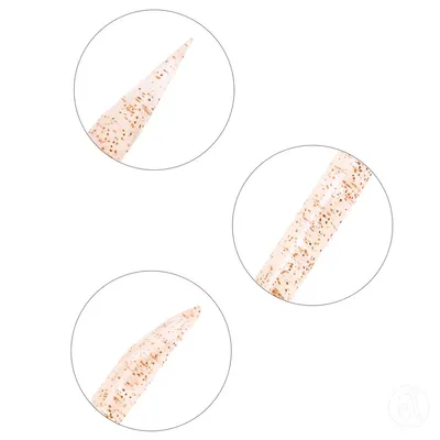 Nail Tools Set od 10 gurača zanoktica ASNCP101, Zlatni