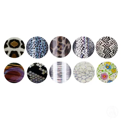 Perfect Nails Set od 10 folija za nokte holografik TF107-86