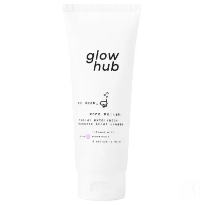 Glow Hub Piling za lice go Deep, 120 ml