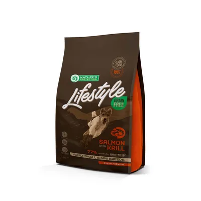 Nature's Protection Hrana za pse Lifestyle SM, Losos i račići, 1.5 kg