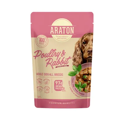 Araton Hrana za pse Adult, Piletina i zečetina, 500 g