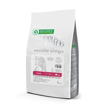 Nature's Protection Hrana za pse Junior All Breeds Superior Care, Bijela Riba, 4 kg