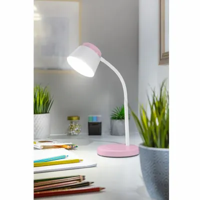 LED stona lampa HELIN, 6W, 4000K, 350lm, IP20, roza