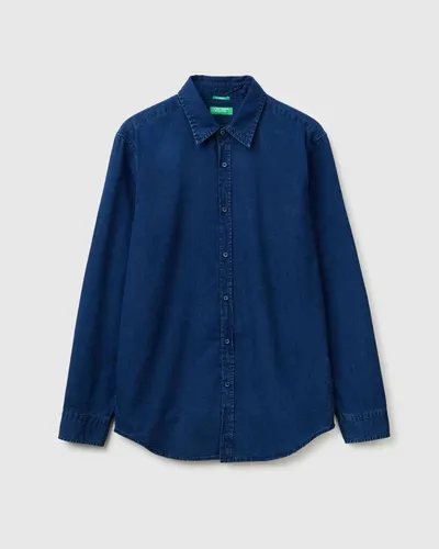 Benetton Muška Košulja 58JKUQ065-901-XL, Teget