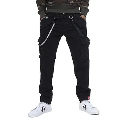 Alpha Muške cargo pantalone Utility, Crne