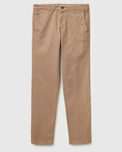 Benetton Muške chino hlače slim kroja 4TZYUF04P-04B-50, Bež