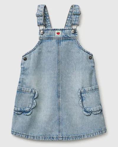 Benetton Traper suknja-kombinezon za djevojčice 4P1XGT00PP-902-XS, Plava