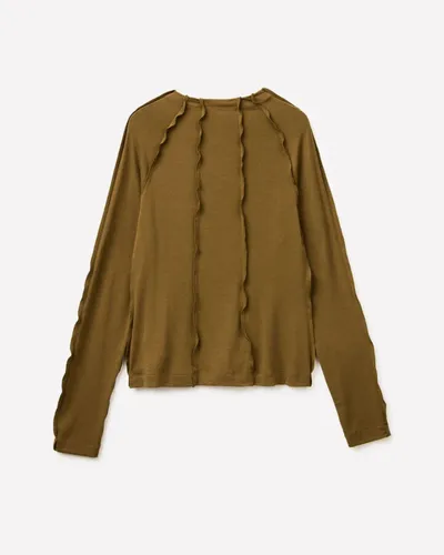 Benetton Ženska majica 3XEPL108K-064-S, Kaki