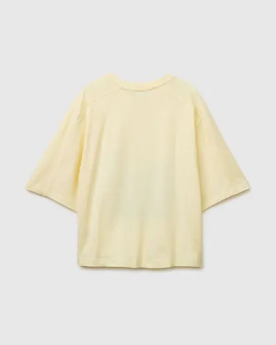 Benetton Ženska široka majica 3096D10CM-198-S, Krem
