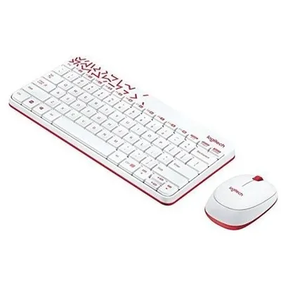 Logitech Set Bežični miš i tastatura MK240, Bijeli