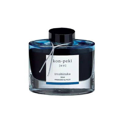 Pilot Mastilo za naliv pero Iroshizuku, Kon Peki, Plavo, 50 ml