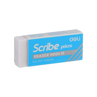 Deli Gumica Scribe EH00410, 60×24×12 mm, Bijela
