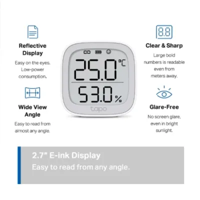 TP-Link Senzor za temperaturu i vlažnost Tapo T315, Bijeli