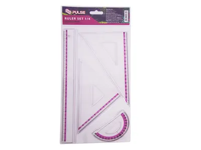 Pulse Geometrijski set, 4 komada, Roze