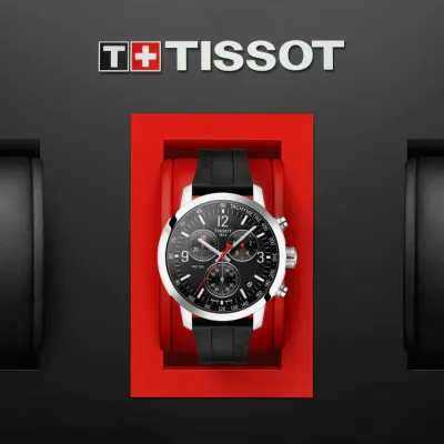 Tissot Muški sat T114.417.17.057.00, Kvarcni mehanizam, Crno kućište, Crne boje