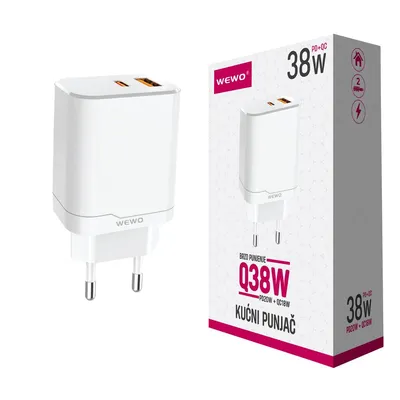 Wewo Punjač za brzo punjenje Q38W PD20W+QC18W