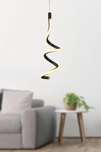 Kry Light Led luster Hilton 1, Crni