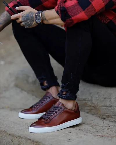 Due Fratelli Muške patike FRA 162 Earth Brown 100%  Smeđe