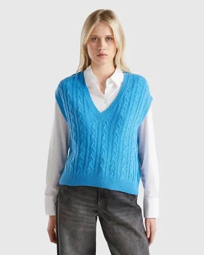 Benetton B/R Majica na V  1Q9 za žene