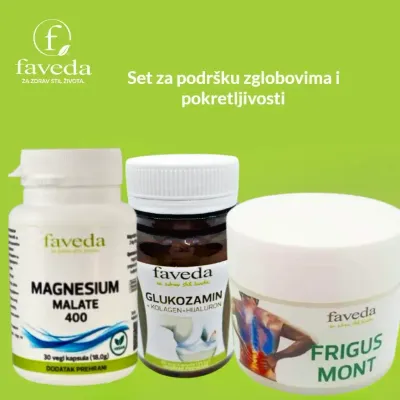 Faveda Set za podršku zglobovima i pokretljivosti + Magnezijum Malat