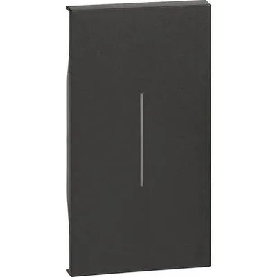 Bticino Pokrivna tipka KG01M2, 2 Modula, Crna