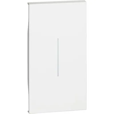 Bticino Pokrivna tipka KW01M2, 2 Modula, Bijela