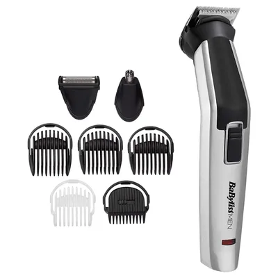 BABYLISS Trimer za bradu MT726E 8u1, Sivi
