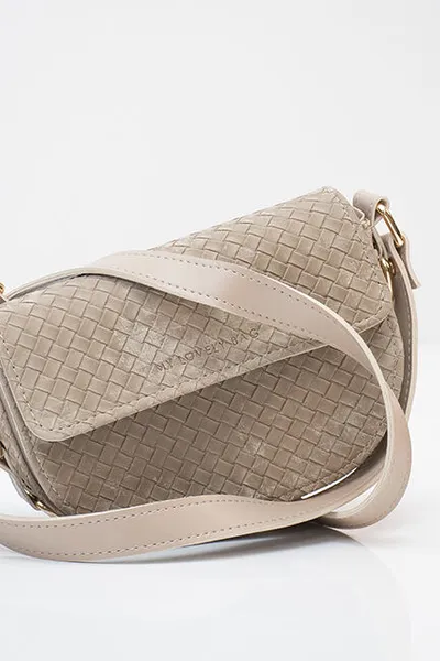 Lovely Bag Ženska torba Marita Star, Pletivo, Tamno-bež