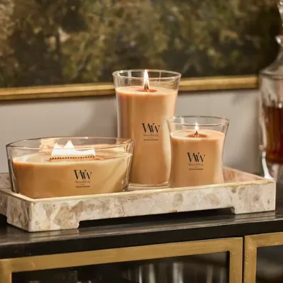 WoodWick Mirisna svijeća Classic Golden Bourbon, Large, Narandžasta