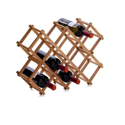 Zeller Stalak za vino, 10 boca, Bambus, Bež
