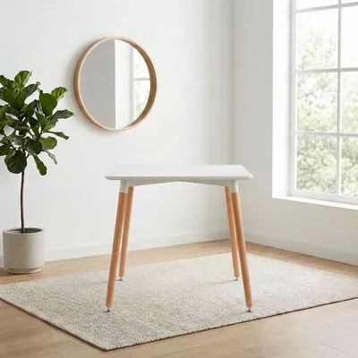 Giga Trpezarijski stol Pulse, 80x80cm, Bijeli