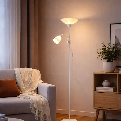 E-light Podna lampa Hester EL-028-2F, Bijela