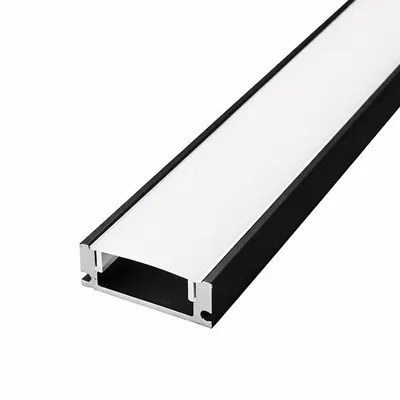 E-light Alu profil nadgradni EL-0915, 3m, Crni