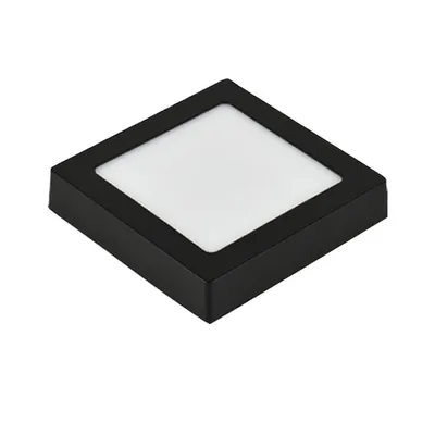 E-light Led panel 24W kvadratni nadgradni, 3000K, Crni