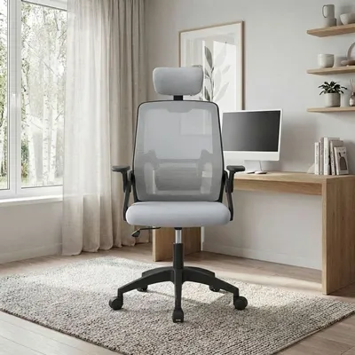 Giga Ergonomska kancelarijska stolica Comfort YT-588, Sivo-crna