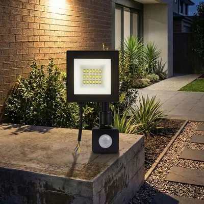 Giga Led Reflektor sa senzorom, 30W, Crni