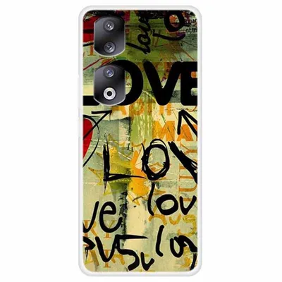 Maska za mobilni telefon Honor 90 Love, Šarena