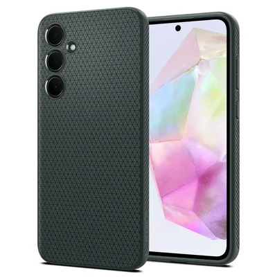 Spiegen Maska za mobilni telefon za Galaxy A35 5G Liquid Air, Abyss Green