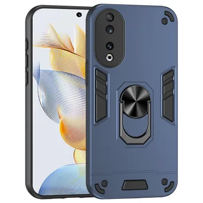 Maska za mobilni telefon Honor 90 Ring Kickstand, Plava