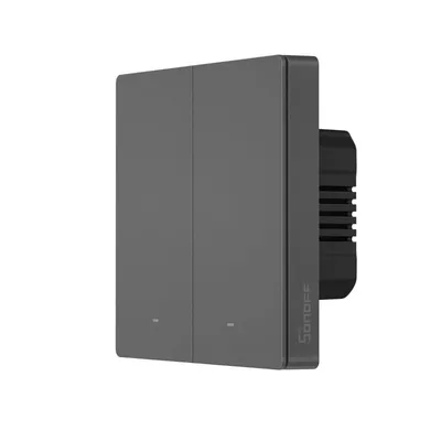 Sonoff Dvopolni pametni prekidač M5-2C-86, Wi-Fi, Crni