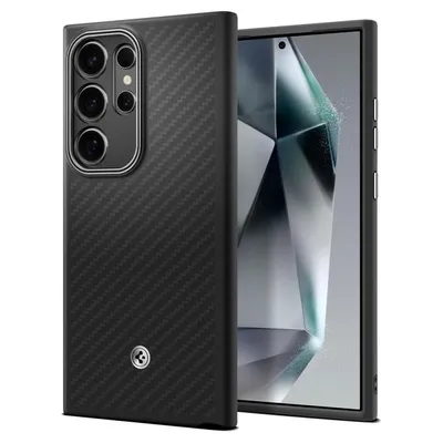 Spiegen Maska za mobilni telefon Galaxy S24 Ultra Enzo Aramid, Crna