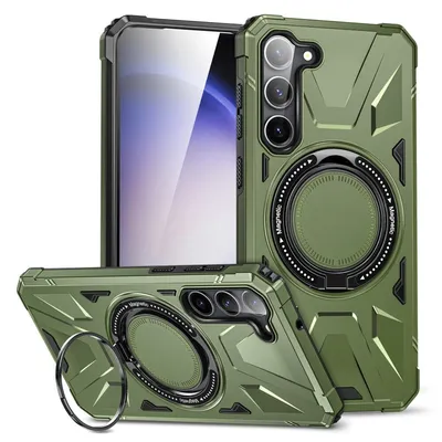 Kickstand Maska za mobilni telefon Samsung Galaxy S23, Tamnozelena