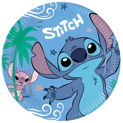 Tomo šped Tanjuri Stitch & Angel 96794, 23 cm, 8 komada, Šareni