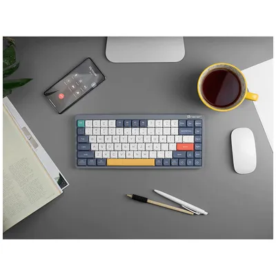 Tracer Mehanička tastatura sa osvjetljenjem Fina 84, USB/BT/WiFi, sive boje