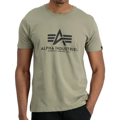 Alpha Muška majica Basic, Maslinasta