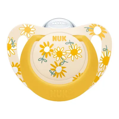 NUK Duda Star sa kutijicom Cvjetići - 6-18 mjeseca, Žuta