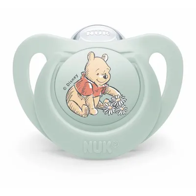 NUK Duda Star sa kutijicom Winnie the Pooh - 0-6 mjeseca, Siva